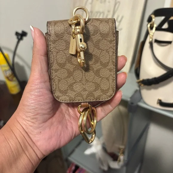 Coach Tan Mini Bag Charm - Picture 2 of 3